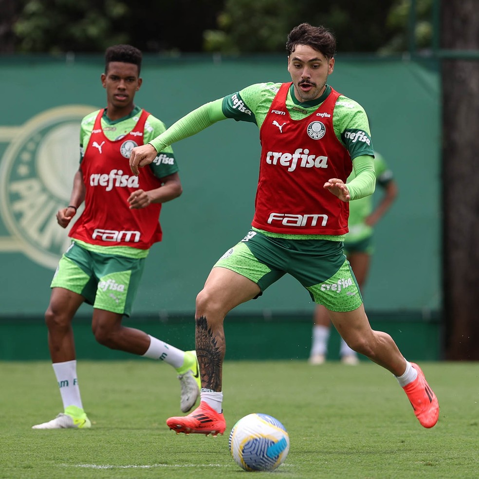 Palmeiras faz treino tático, e Maurício diz acreditar em título: "Até o final" | palmeiras | ge