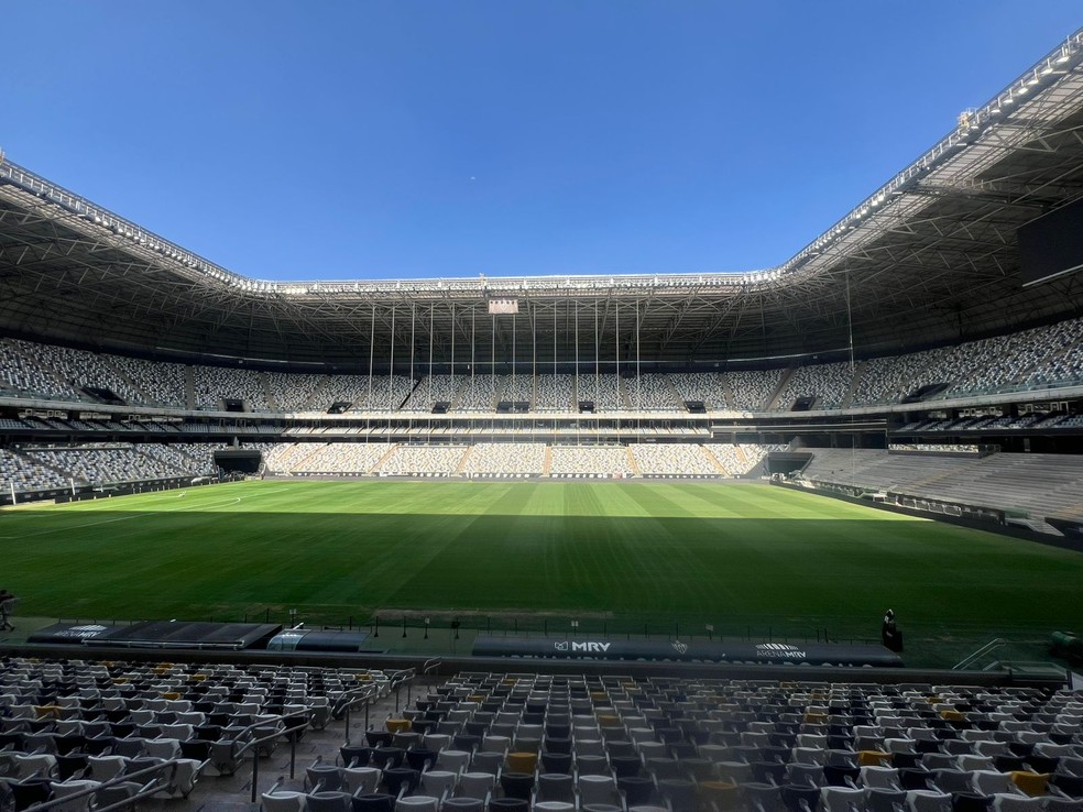 Atlético-MG x São Paulo: veja como está o gramado da Arena MRV após tratamento | atlético-mg | ge