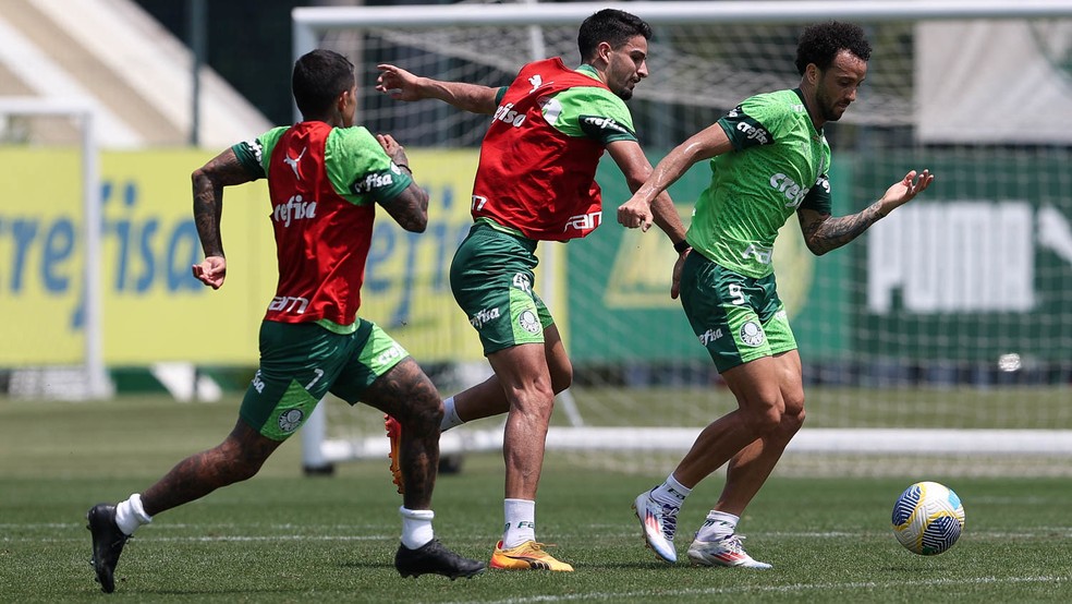 Escalação do Palmeiras: Abel não terá dupla suspensa e quebra a cabeça para armar meio-campo | palmeiras | ge