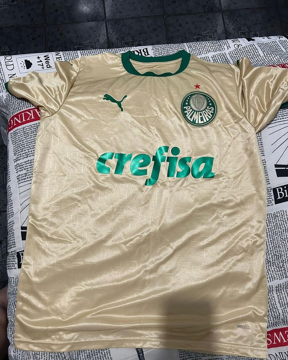 Vaza imagem da suposta nova terceira camisa do Palmeiras | palmeiras | ge