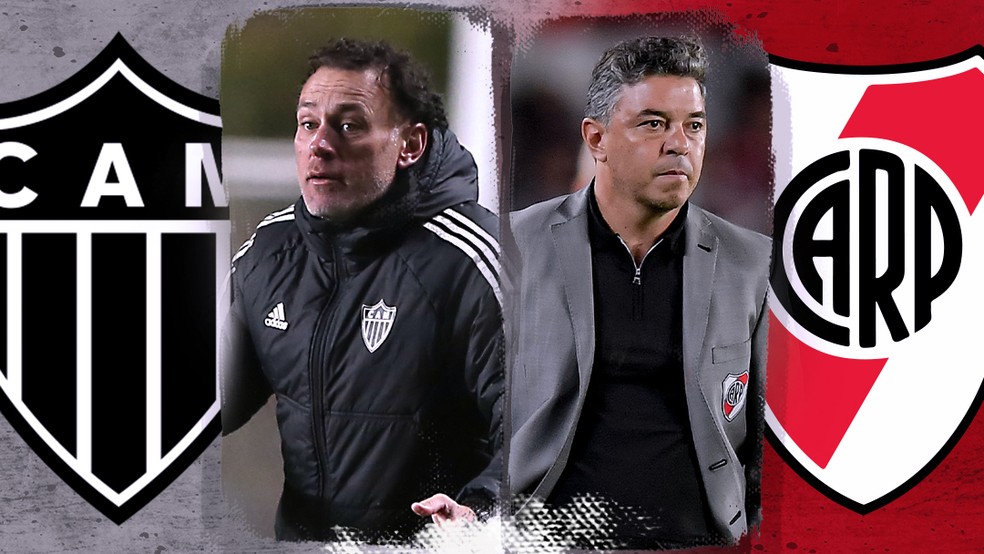 Técnicos de Atlético-MG e River, Milito e Gallardo já tiveram treta: "Não pode mandar calar a boca" | atlético-mg | ge