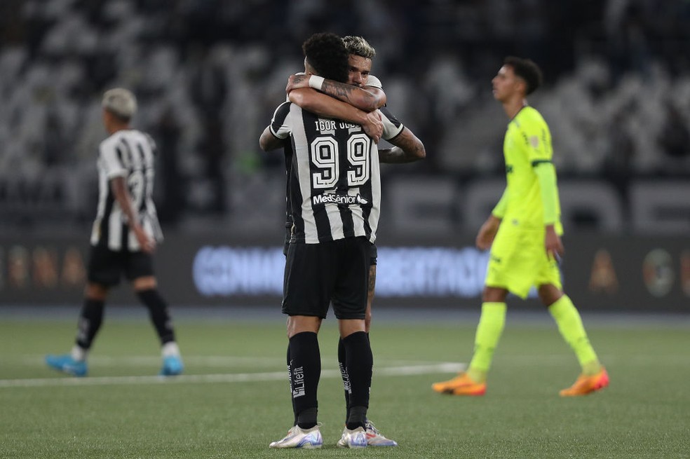 Dá certo ter Tiquinho e Igor Jesus juntos? Veja desempenho do Botafogo com a dupla em campo | botafogo | ge