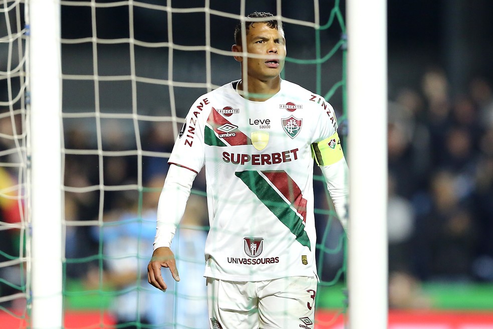 Orientações e cobranças: veja reações de Thiago Silva na volta à Libertadores com o Fluminense | fluminense | ge