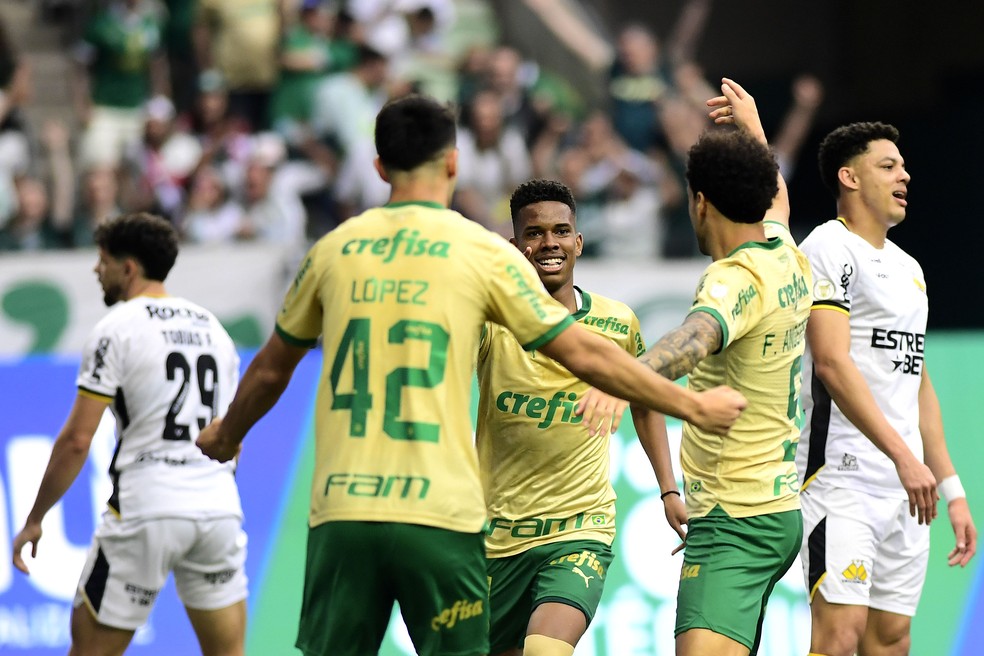 Atuações do Palmeiras: Flaco, Estêvão e Felipe Anderson lideram show em goleada; dê suas notas | palmeiras | ge