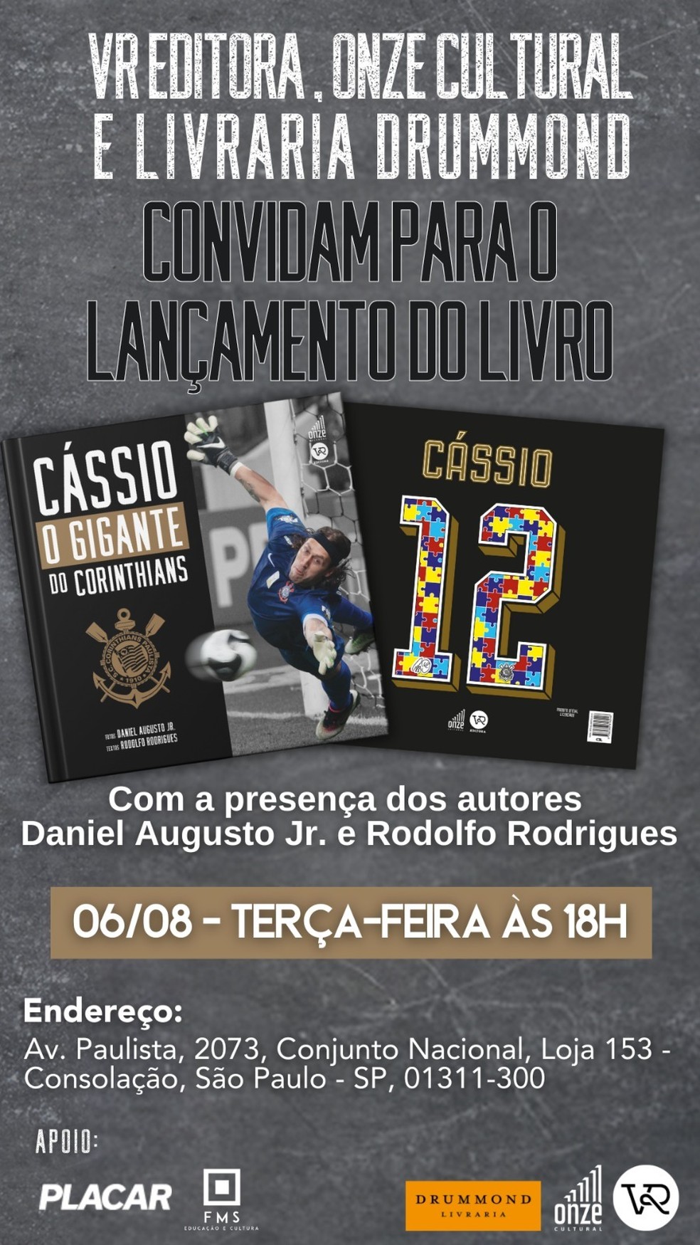 Livro sobre trajetória do goleiro Cássio no Corinthians é lançado nesta terça-feira | corinthians | ge