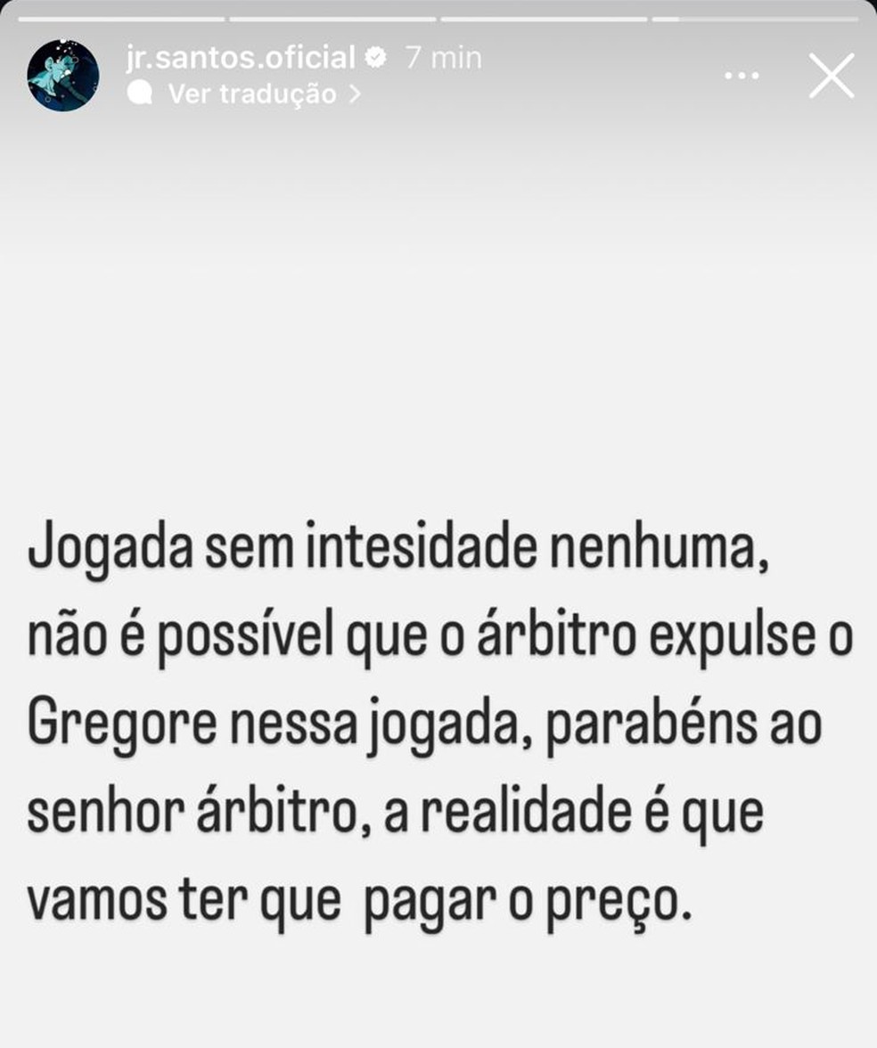 John Textor e jogadores do Botafogo reclamam da expulsão de Gregore: "Beira a loucura" | botafogo | ge