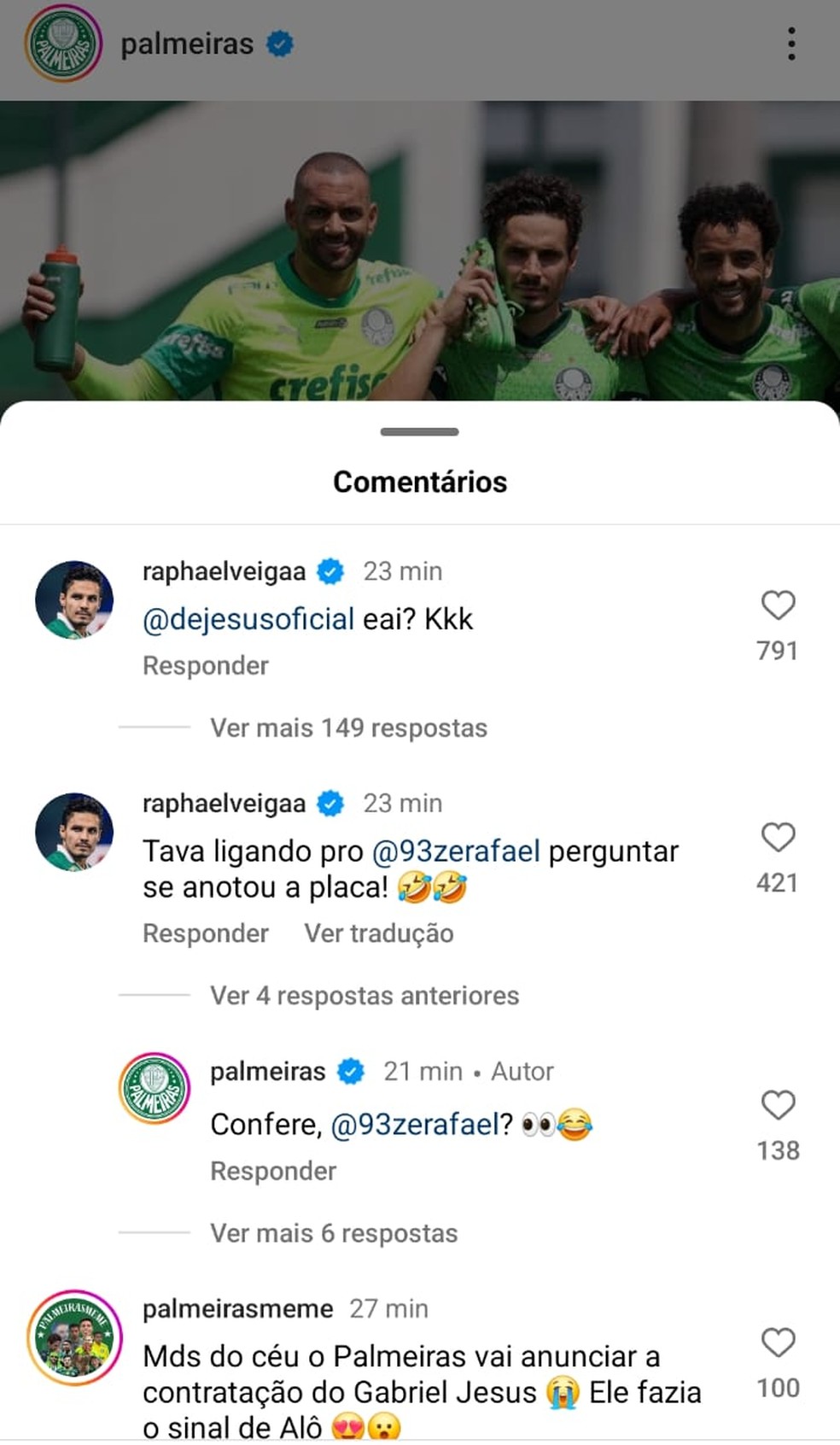 Veiga anuncia a volta de Jesus? Entenda por que postagem do meia agitou a torcida do Palmeiras | palmeiras | ge