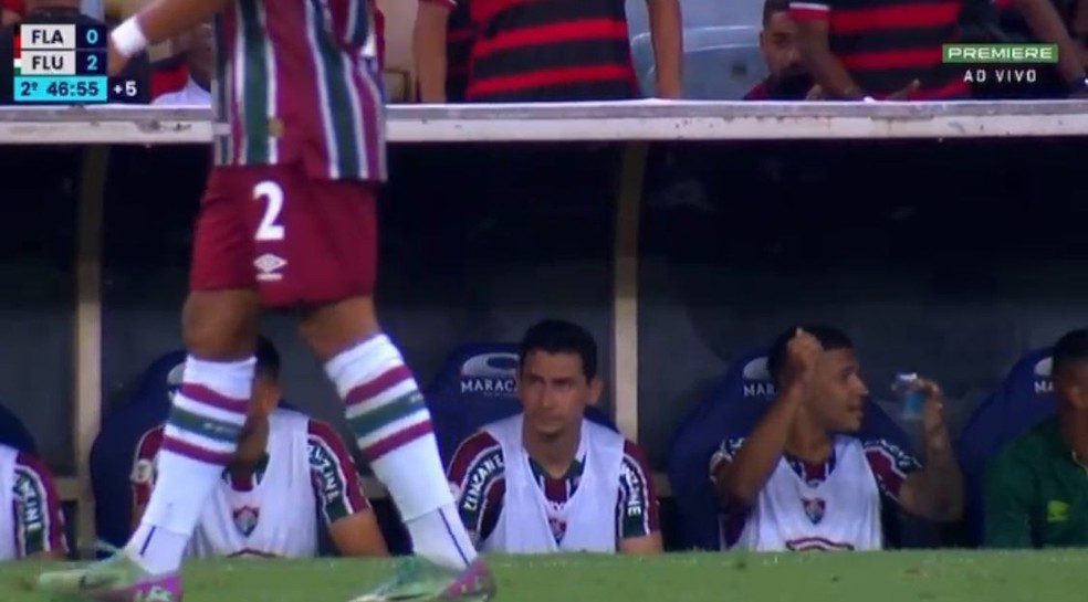 Kauâ entra no embalo da torcida do Fluminense e faz o "créu" em vitória sobre o Flamengo | fluminense | ge