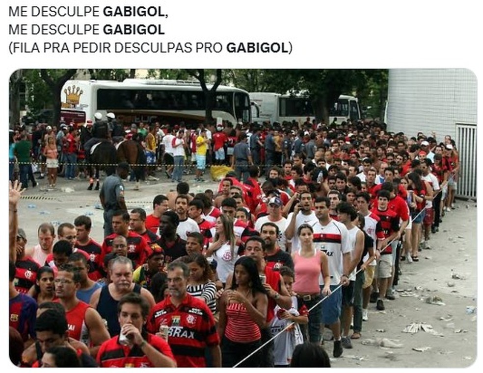 Fila do perdão? Torcida do Flamengo vai à loucura nas redes sociais com Gabigol | flamengo | ge