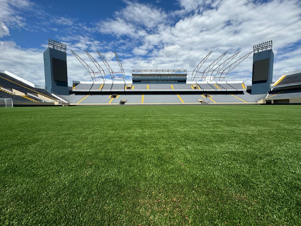 Empresa de Leila Pereira investe R$ 50 milhões para modernizar Arena Barueri: veja como está o estádio | palmeiras | ge