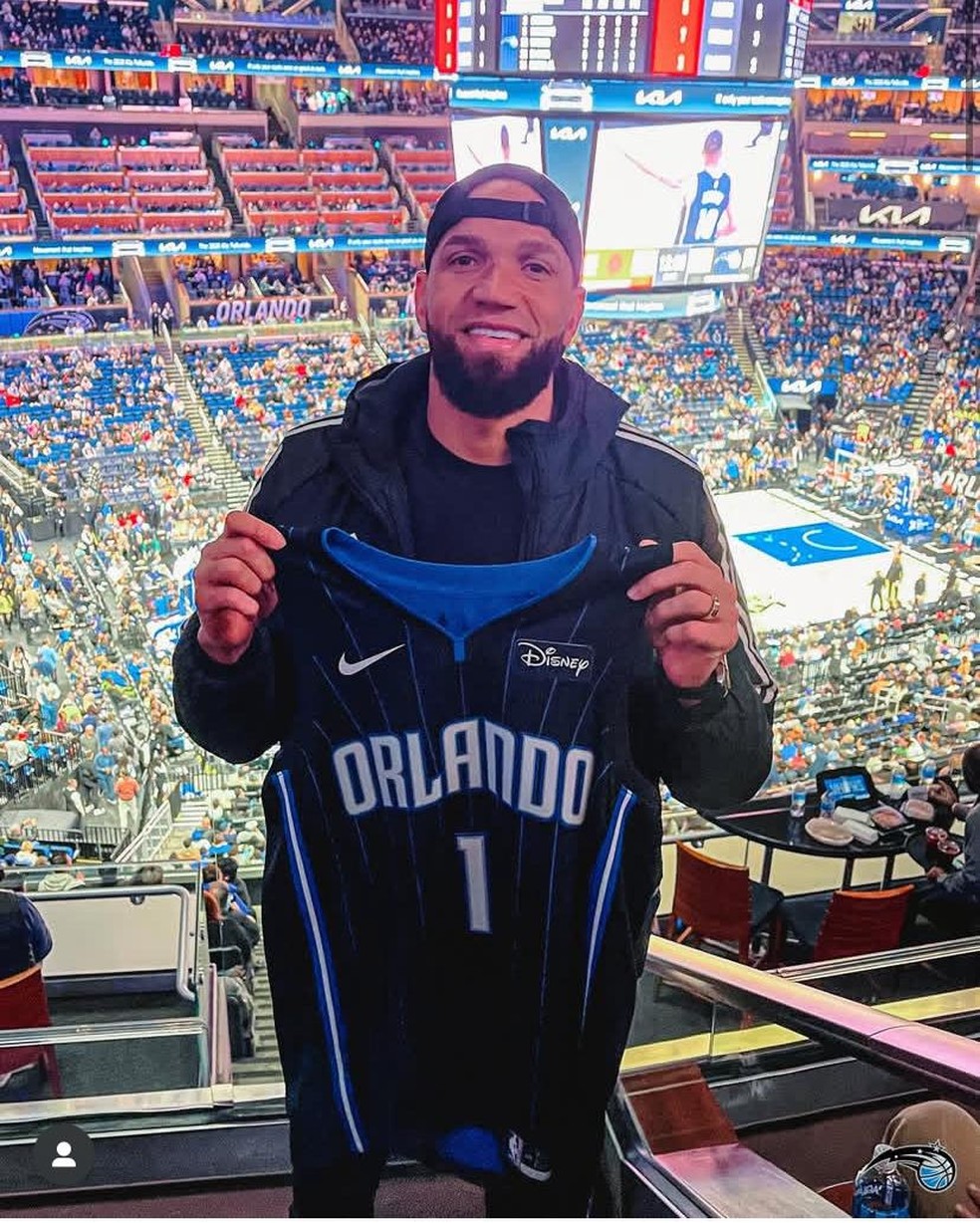 Jogadores do Atlético-MG têm noite de NBA em ginásio do Orlando Magic | atlético-mg | ge