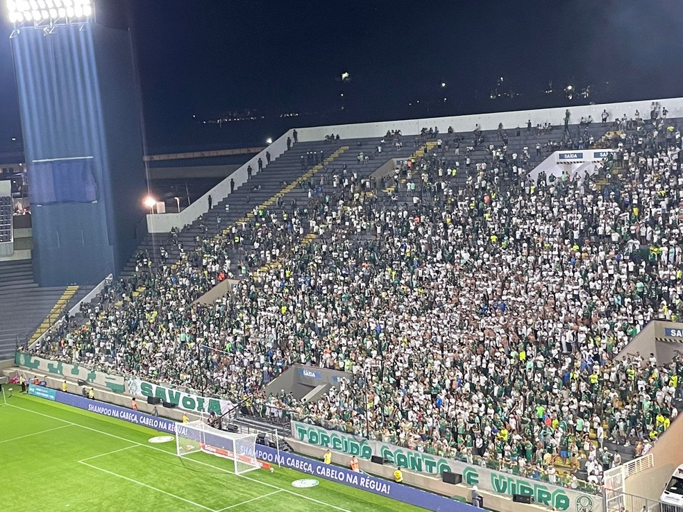 Torcedores do Palmeiras vaiam e protestam após derrota de virada: "Diretoria sem vergonha" | palmeiras | ge