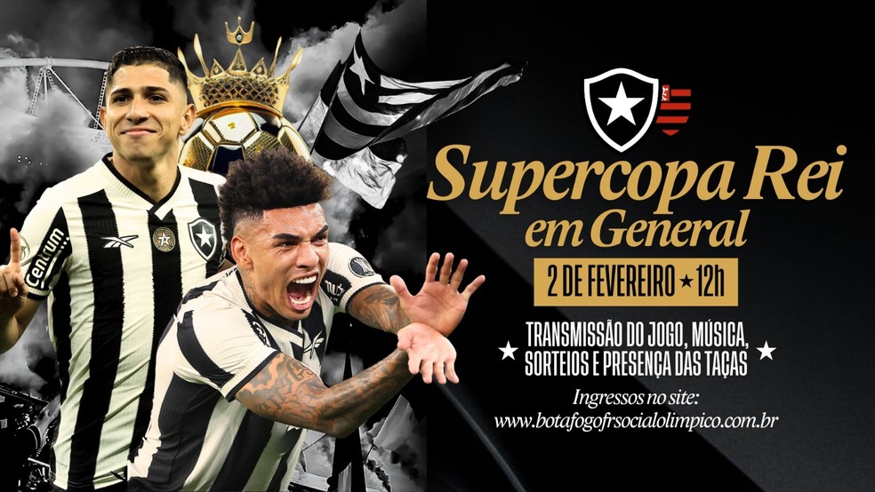 Botafogo fará transmissão da Supercopa com taças expostas em General Severiano | botafogo | ge